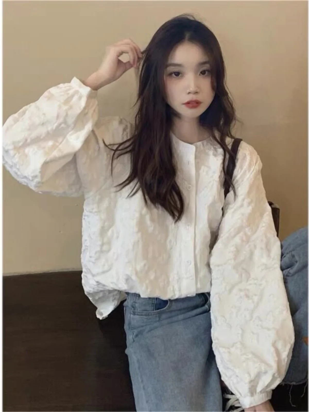 plus Size Women's Sun Protection Shirt Spring Autumn Loose Slimming Fashionable Bubble Sleeve Top Trendy Commute Style Pure C...
plus Size Women's Sun Protection Shirt Spring Autumn Loose Slimming Fashionable Bubble Sleeve Top Trendy Commute Style Pure C...
