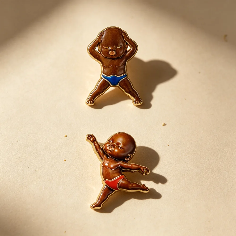 Cute Cartoon Black Doll Brooch Mini Figure Metal Badge Fashion Jewelry Gift Accessories small brooch
Cute Cartoon Black Doll Brooch Mini Figure Metal Badge Fashion Jewelry Gift Accessories small brooch