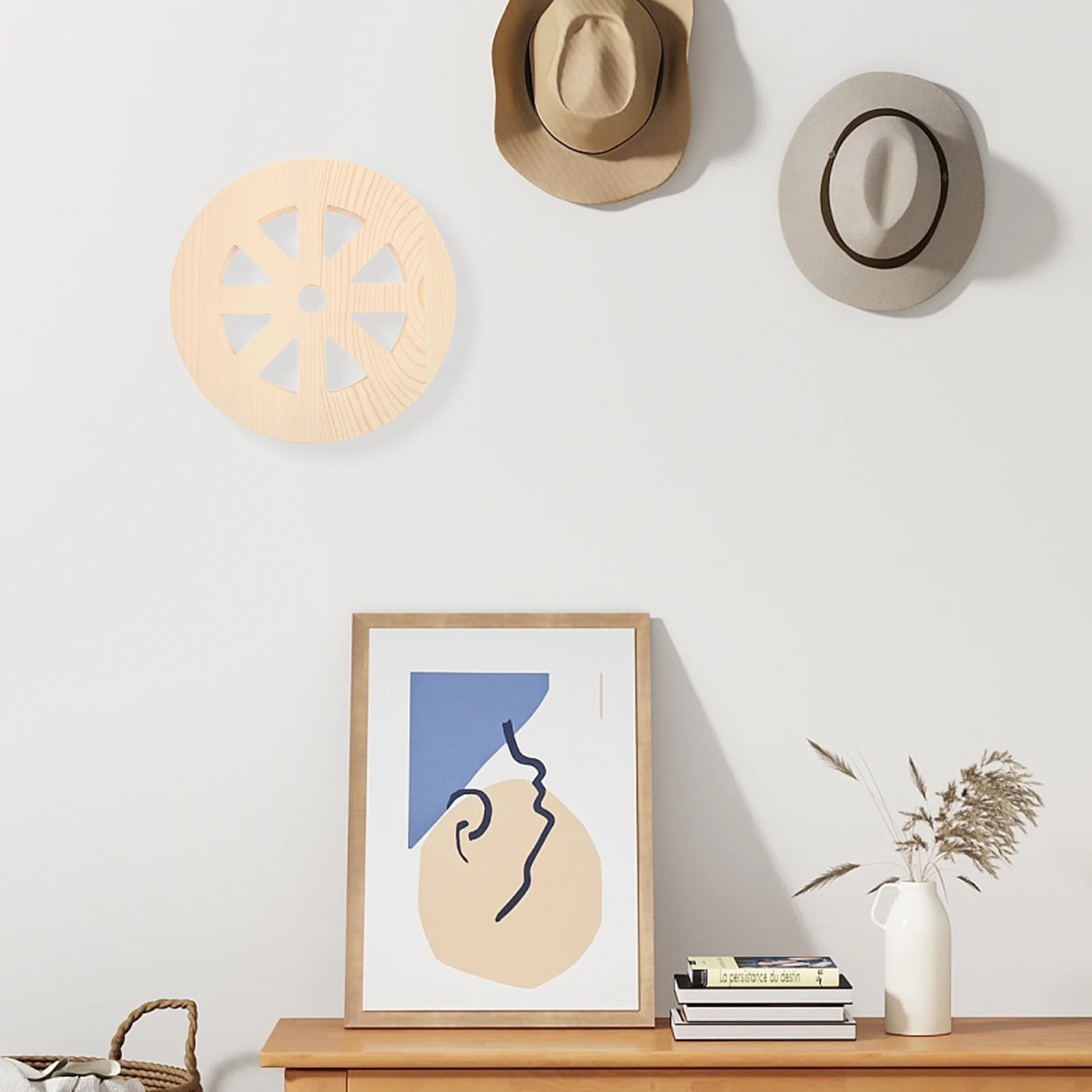 Rustic Wooden Wheel Wall Art Blank Wood Wheel Ornament for Home Wall Decor Living Room Garden Vintage Decorative Hanging
Rustic Wooden Wheel Wall Art Blank Wood Wheel Ornament for Home Wall Decor Living Room Garden Vintage Decorative Hanging