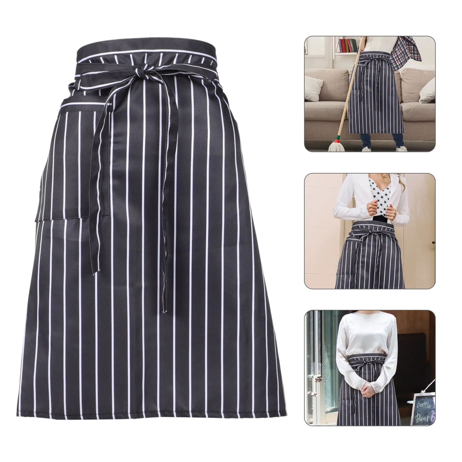 Adjustable Waist Apron for Men and Women Black Half Apron Chef Server Bistro Kitchen Workwear Bartender Cooking Baking Garden
Adjustable Waist Apron for Men and Women Black Half Apron Chef Server Bistro Kitchen Workwear Bartender Cooking Baking Garden