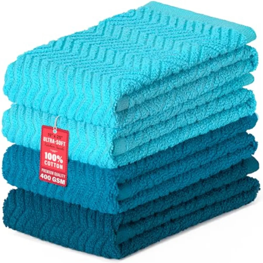 4 Pack Kitchen Towels, 100% Cotton Dish Towels, 15 x 25 Inch Absorbent Kitchen Towels for Drying Dishes, Hand Towels, Kitchen C
4 Pack Kitchen Towels, 100% Cotton Dish Towels, 15 x 25 Inch Absorbent Kitchen Towels for Drying Dishes, Hand Towels, Kitchen C