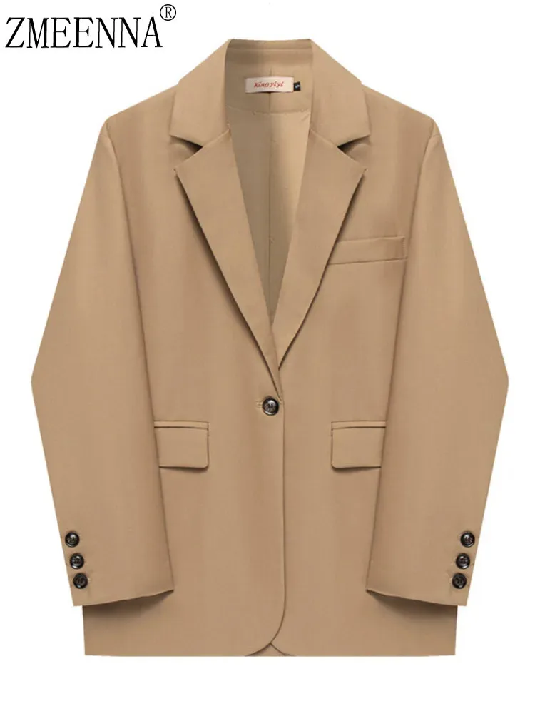 ZMEENNA Women's Casual Blazer One Button Notched Lapel Jacket Lightweight Solid Color Outerwear With Pockets Everyday ZM1078
ZMEENNA Women's Casual Blazer One Button Notched Lapel Jacket Lightweight Solid Color Outerwear With Pockets Everyday ZM1078