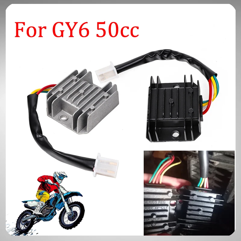 Motorcycle 4 Wires Regulator Rectifier for GY6 50cc 150cc CG125-250CC Scooter Moped ATV 4 Pins Voltage Stabilizer Rectifier
Motorcycle 4 Wires Regulator Rectifier for GY6 50cc 150cc CG125-250CC Scooter Moped ATV 4 Pins Voltage Stabilizer Rectifier