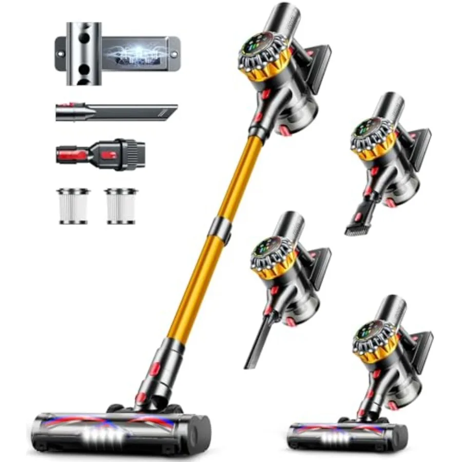 Cordless Vacuum Cleaner, 550W 45KPA 65Mins Vacuum Cleaners for Home, Stick Vacuum with Self-Standing, Touch Screen, Anti-Tangle
Cordless Vacuum Cleaner, 550W 45KPA 65Mins Vacuum Cleaners for Home, Stick Vacuum with Self-Standing, Touch Screen, Anti-Tangle