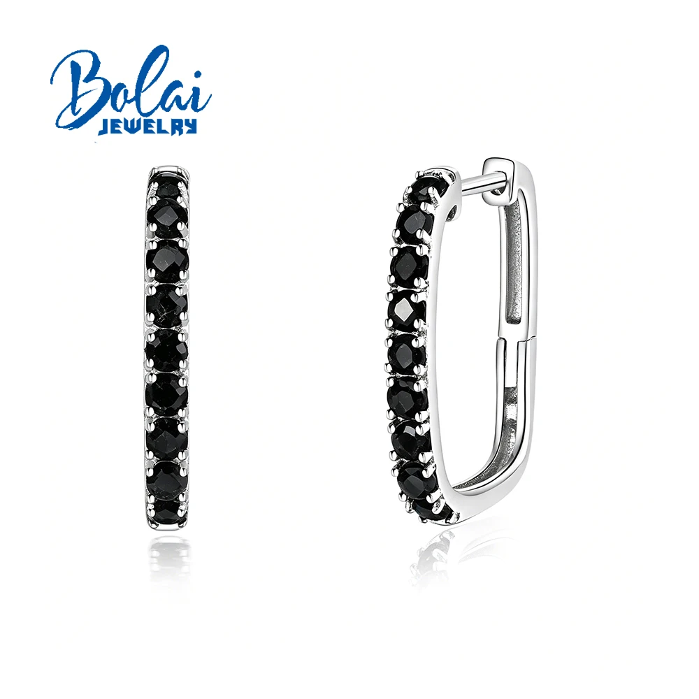 Romantic Sweet Design Natural Black Spinel Gemstone Earrings Women'S And Girl 925 Sterling Silver Fine Jewlery Gift
Romantic Sweet Design Natural Black Spinel Gemstone Earrings Women'S And Girl 925 Sterling Silver Fine Jewlery Gift