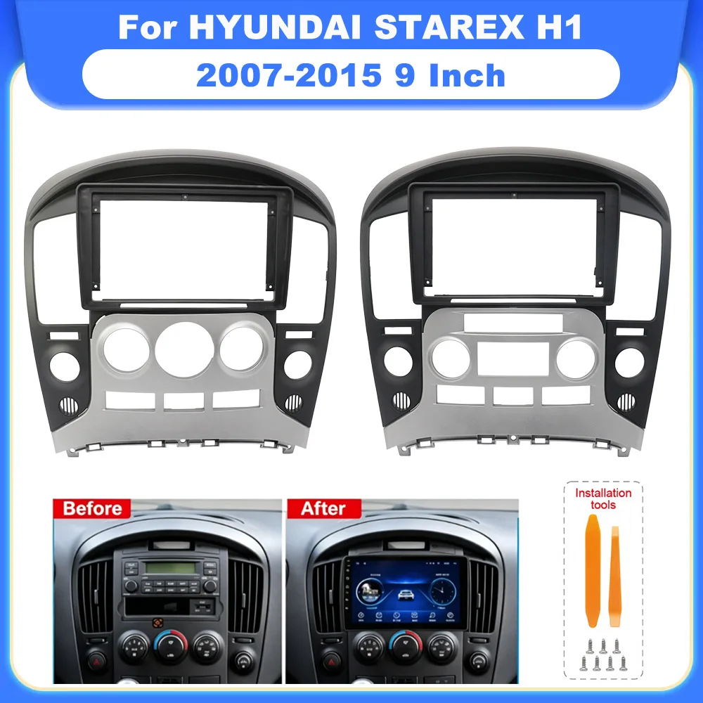 9 Inch Car Fascia Frame Dash Fitting Panel Kit Android Radio Audio Adapter For HYUNDAI STAREX H1 2007-2015
9 Inch Car Fascia Frame Dash Fitting Panel Kit Android Radio Audio Adapter For HYUNDAI STAREX H1 2007-2015