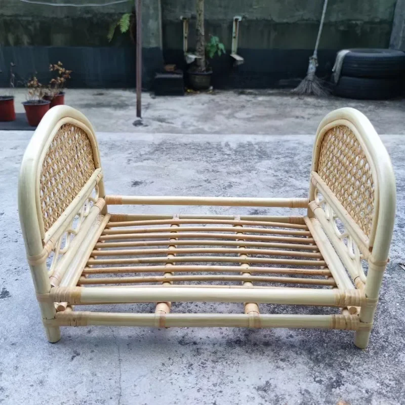Newborn Photography Props - Handmade Vintage Wooden & Rattan Posing Bed, Background Accessories for Infant Boys and Girls Shoots
Newborn Photography Props - Handmade Vintage Wooden & Rattan Posing Bed, Background Accessories for Infant Boys and Girls Shoots