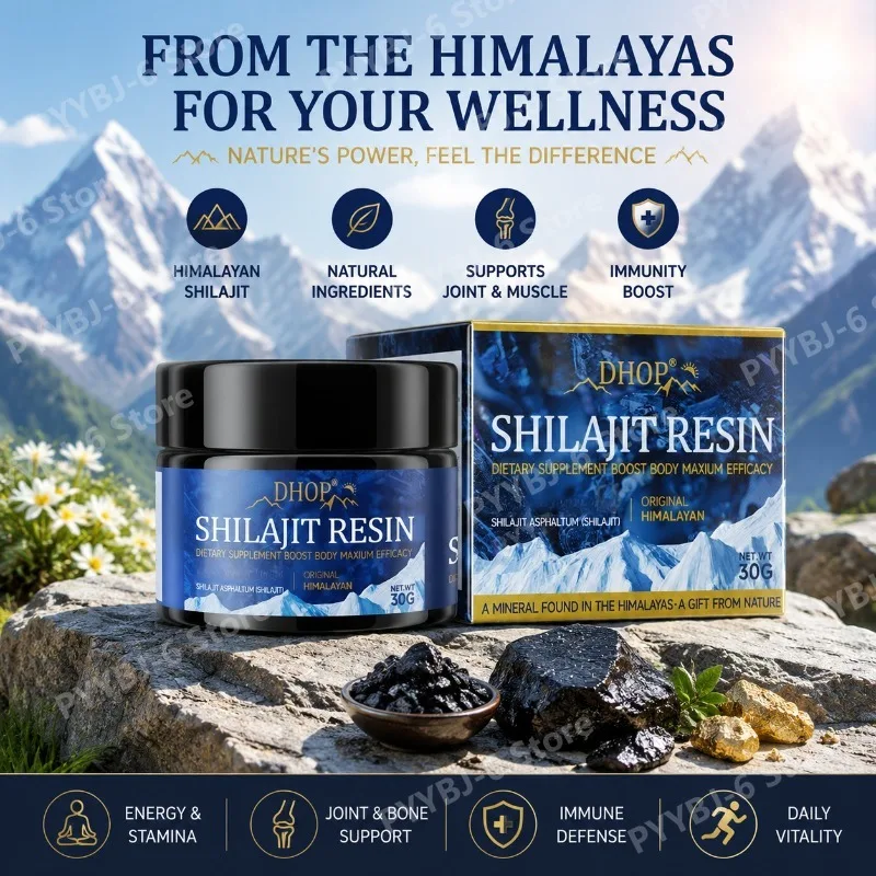 DHOP Shilajit Resin Natural Mineral Supplement Daily Drinking Energy Boost Immune Support Stamina Vitality 50 Servings 30g
DHOP Shilajit Resin Natural Mineral Supplement Daily Drinking Energy Boost Immune Support Stamina Vitality 50 Servings 30g