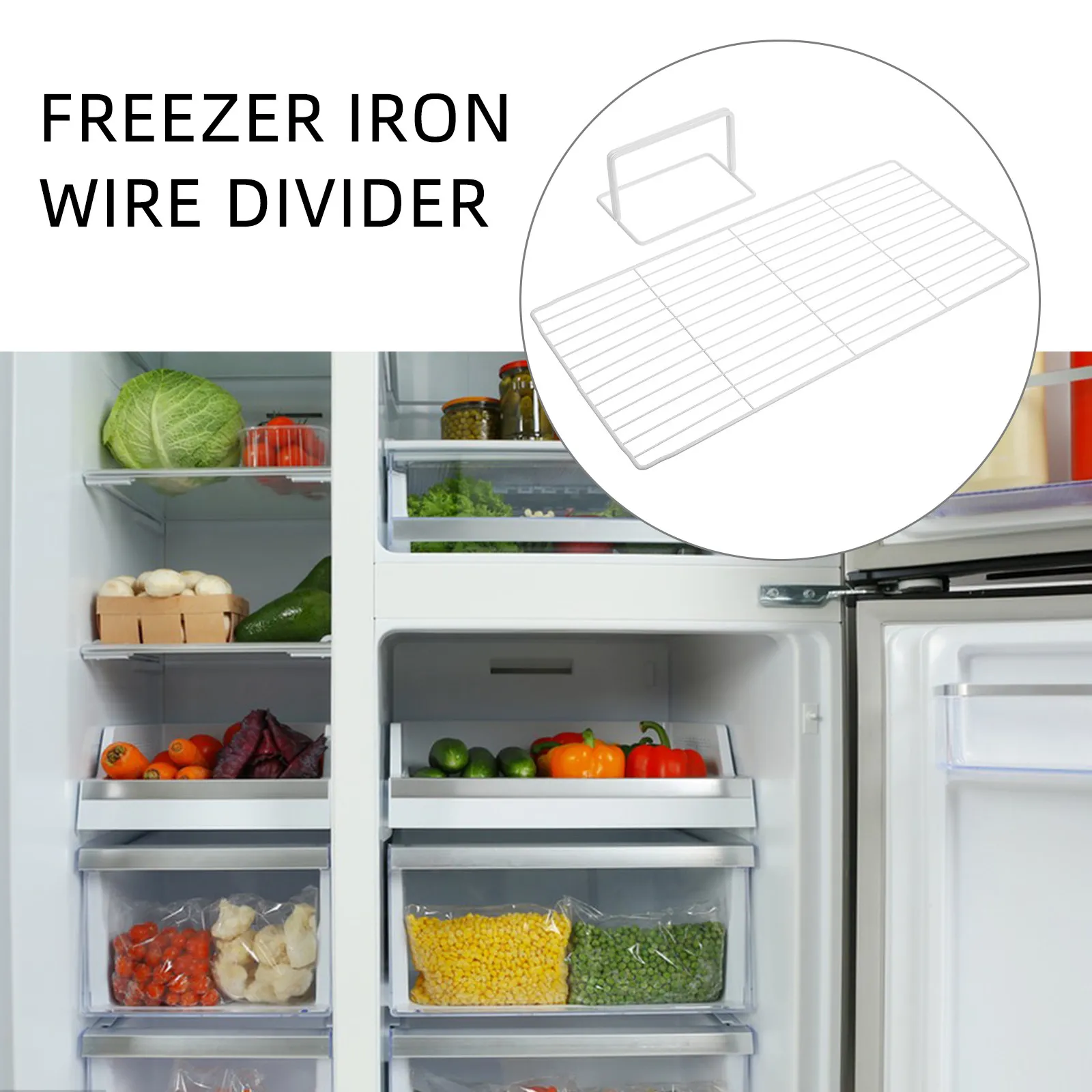 Решетчатая перегородка для морозильной камеры, сверхпрочная сетчатая полка-разделитель для холодильника, сменная проволочная полка-органайзер для хранения в холодильнике
Решетчатая перегородка для морозильной камеры, сверхпрочная сетчатая полка-разделитель для холодильника, сменная проволочная полка-органайзер для хранения в холодильнике