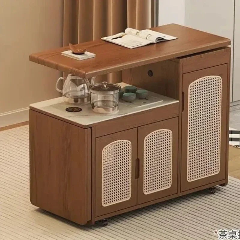 JJ Solid wood mobile balcony cart multi-functional tea cabinet rock slab tea table
JJ Solid wood mobile balcony cart multi-functional tea cabinet rock slab tea table