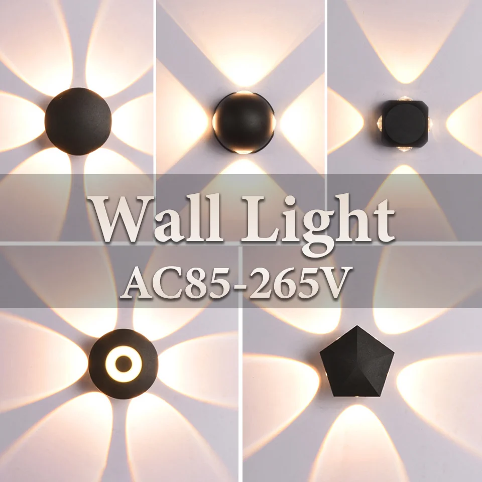 LED Wall Lights Outdoor Indoor AC85-265V 4W-12W Up & Down Wall lamps Modern Light Decoration For Home Garden Bedroom Living Room
LED Wall Lights Outdoor Indoor AC85-265V 4W-12W Up & Down Wall lamps Modern Light Decoration For Home Garden Bedroom Living Room