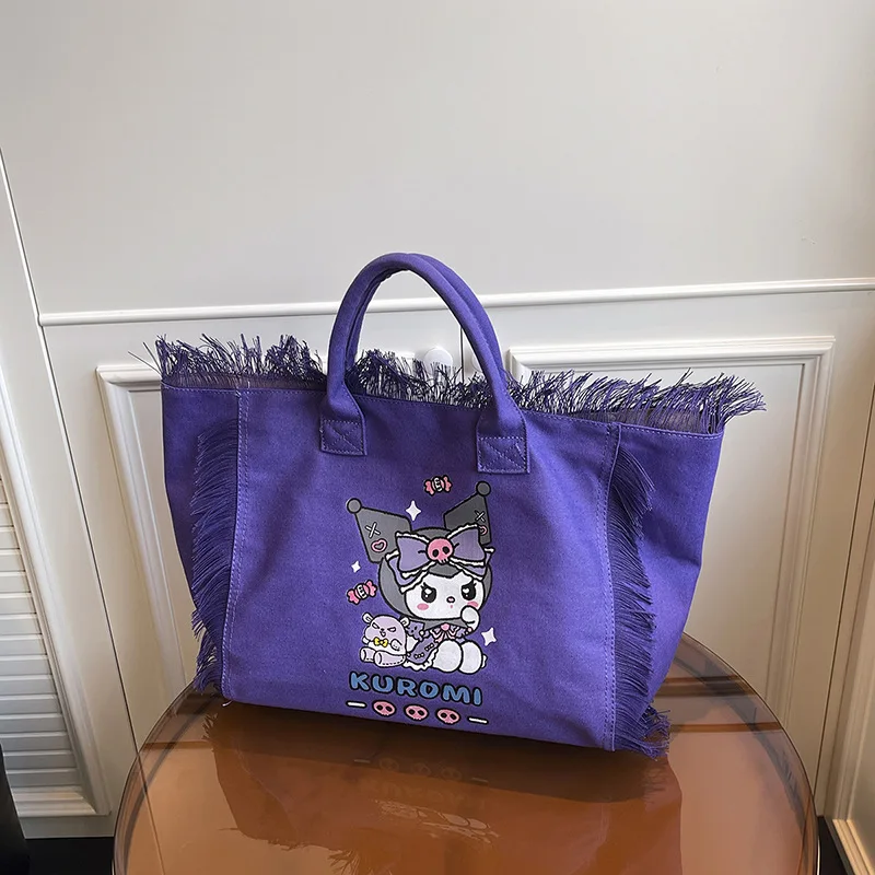 Sanrio Best-Seller Large Capacity Tote Bag with Unique Design and Tassel Handles, Premium Quality Canvas Bag
Sanrio Best-Seller Large Capacity Tote Bag with Unique Design and Tassel Handles, Premium Quality Canvas Bag