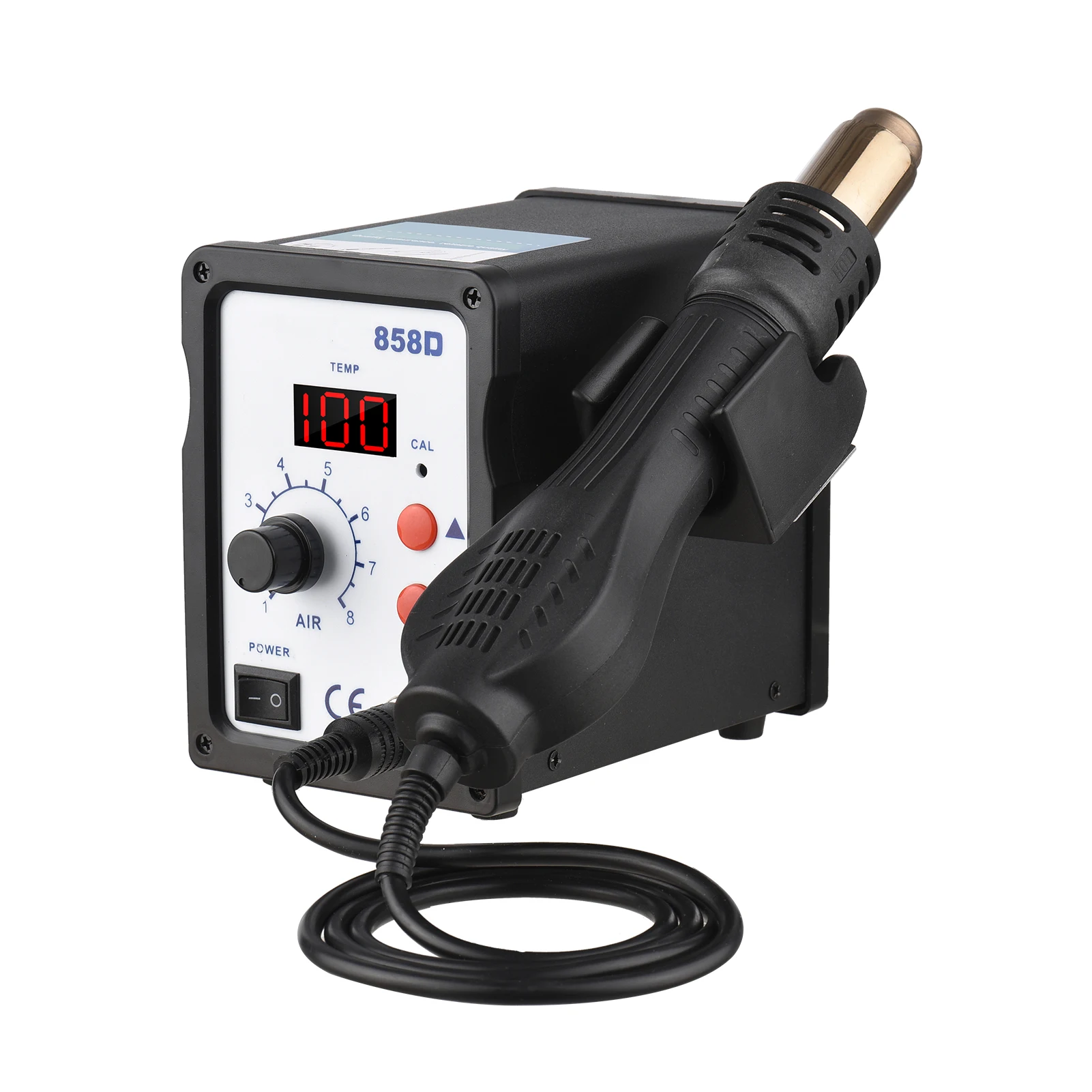 Brushless Hot Air Rework Station LED Digital Adjustable Air 700W Portable Electric Desoldering Gun 
Brushless Hot Air Rework Station LED Digital Adjustable Air 700W Portable Electric Desoldering Gun