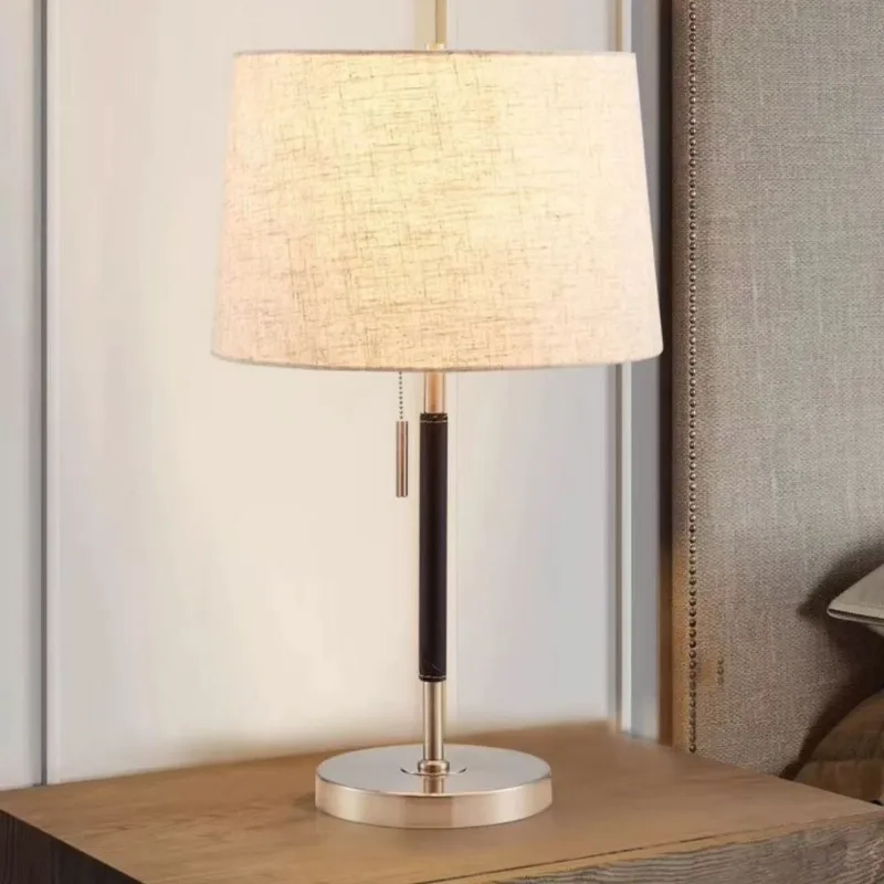 Nordic Minimalist Linen Fabric Table Lamp Black Gold Metal Pole Pull Chain Switch Bedroom Bedside Living Room Study Home Fixture
Nordic Minimalist Linen Fabric Table Lamp Black Gold Metal Pole Pull Chain Switch Bedroom Bedside Living Room Study Home Fixture