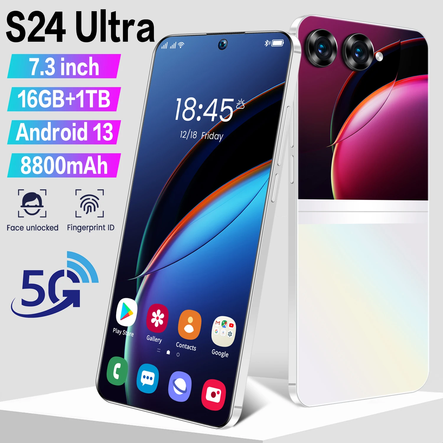 Новинка 2024, оригинальный смартфон S24 Ultra 7,3 дюймов, HD фотосессия 16 + 1 ТБ, мобильные телефоны на базе Android, разблокированные, 72 МП, 4G/смартфон с подсветкой
Новинка 2024, оригинальный смартфон S24 Ultra 7,3 дюймов, HD фотосессия 16 + 1 ТБ, мобильные телефоны на базе Android, разблокированные, 72 МП, 4G/смартфон с подсветкой