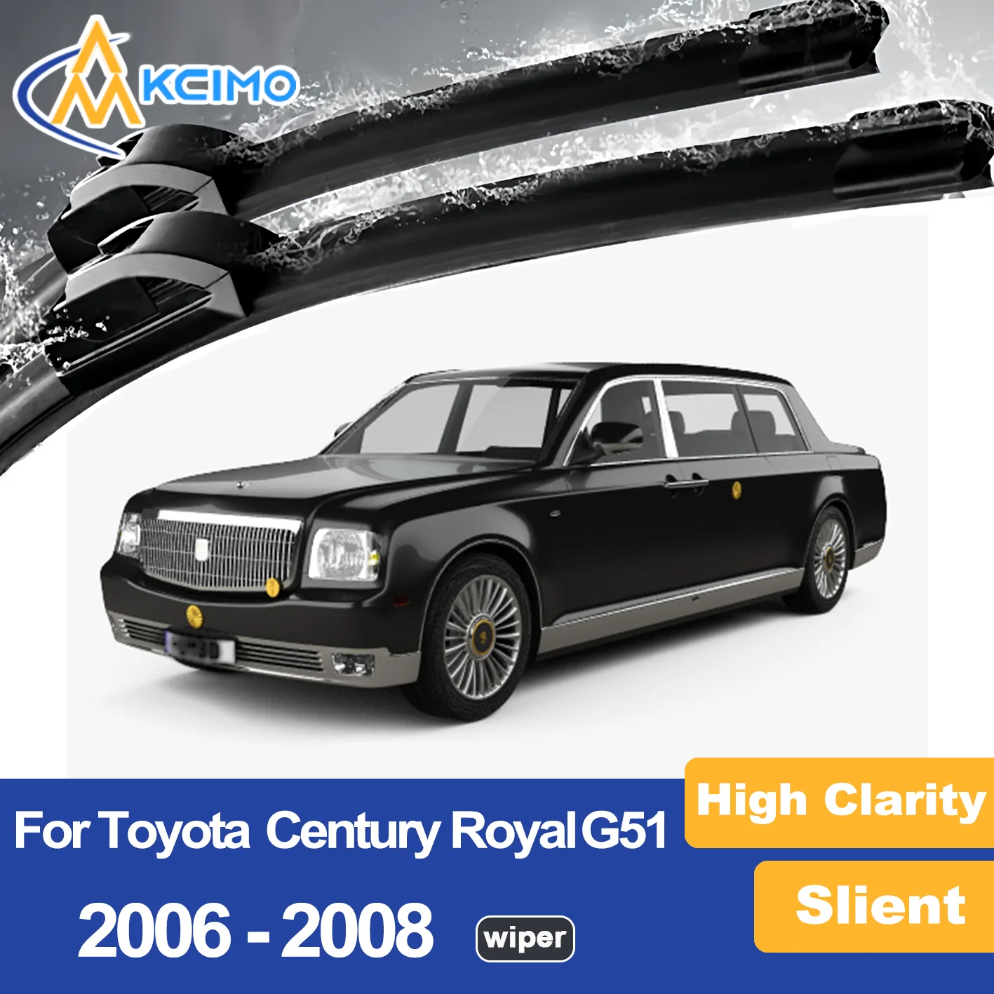 Premium Wiper Blades for 2006-2008 Toyota Century Royal G51 Streak Free Durable Ideal for Clear Visibility
Premium Wiper Blades for 2006-2008 Toyota Century Royal G51 Streak Free Durable Ideal for Clear Visibility