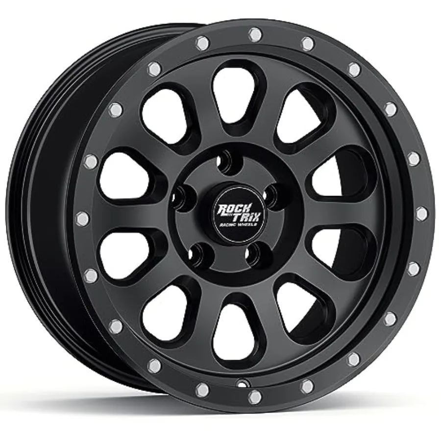18 Inch Matte Black Wheel for Jeep Wrangler JK JL Gladiator JT 5x5 5x127 PCD 18x9-12mm Offset 4.5 Backspace 71.5mm Bore Compati
18 Inch Matte Black Wheel for Jeep Wrangler JK JL Gladiator JT 5x5 5x127 PCD 18x9-12mm Offset 4.5 Backspace 71.5mm Bore Compati