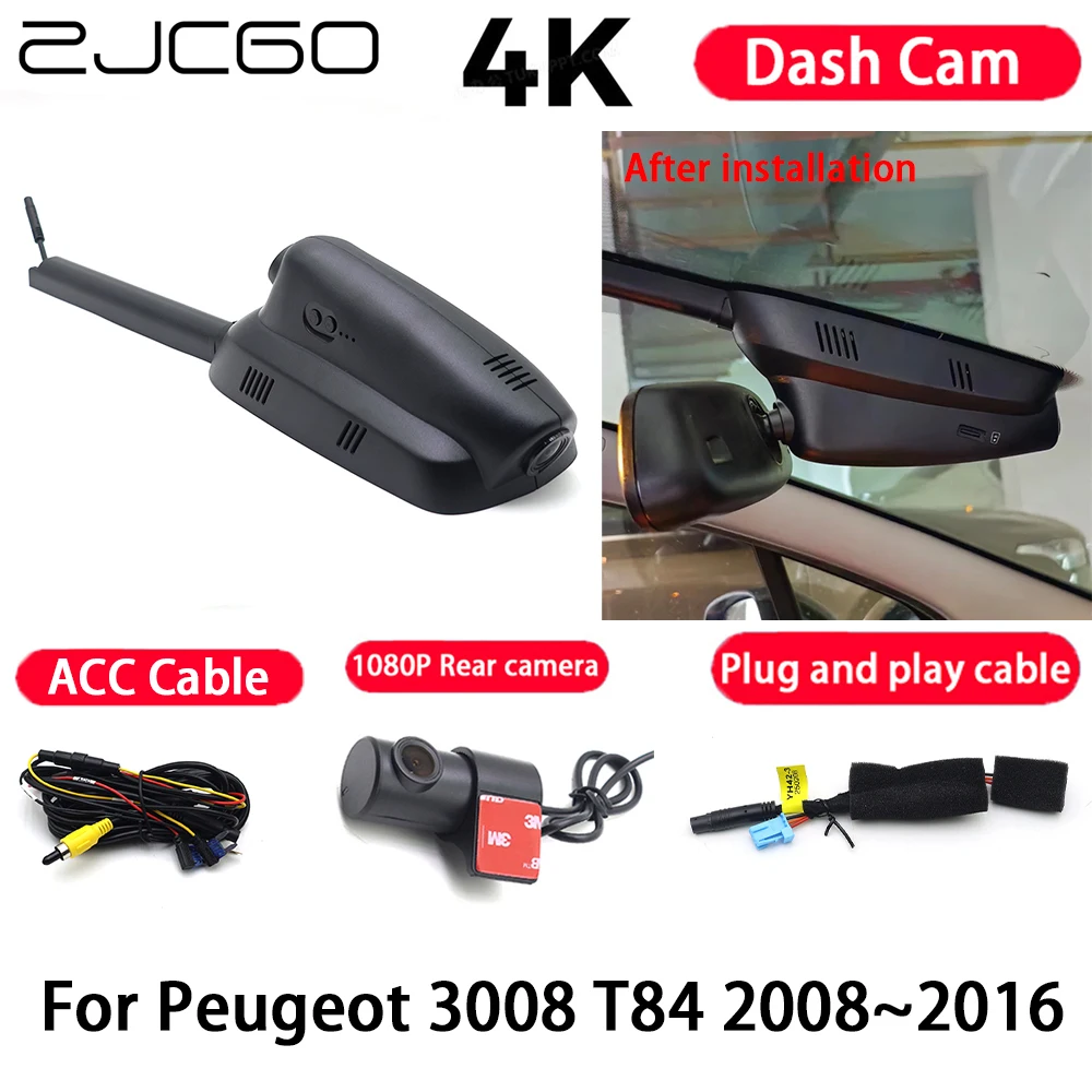 Car Camera 4K Plug and Play Dash Cam Video Recorder Night Vision for Peugeot 3008 T84 2008-2016
Car Camera 4K Plug and Play Dash Cam Video Recorder Night Vision for Peugeot 3008 T84 2008-2016