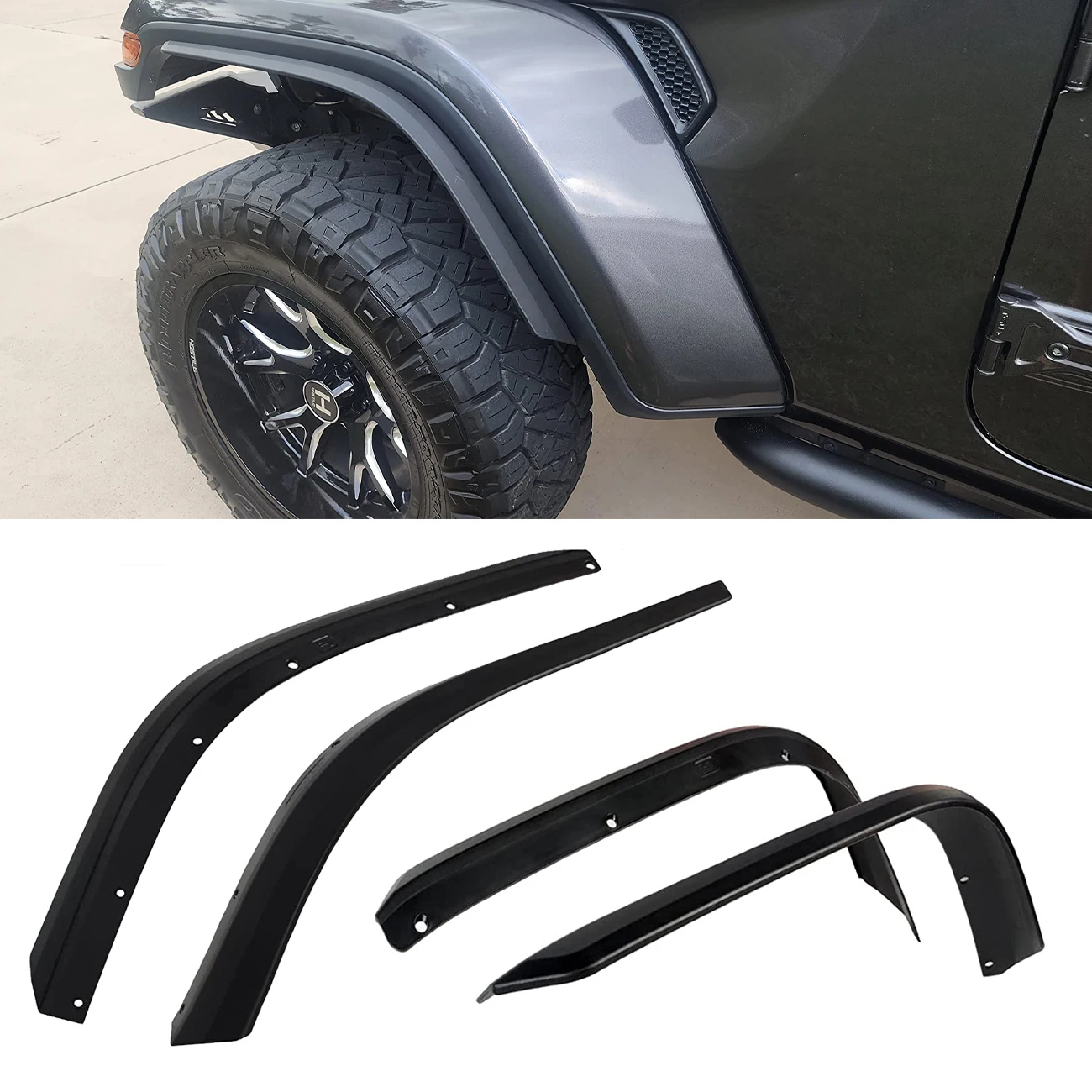 Fender Flare Widen Trim Mudflaps Wheel Eyebrow Wider Extension Strip For Jeep Wrangler JL 2018-2023
Fender Flare Widen Trim Mudflaps Wheel Eyebrow Wider Extension Strip For Jeep Wrangler JL 2018-2023