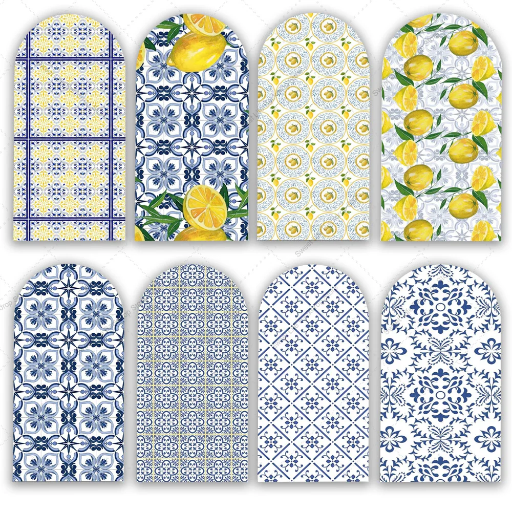 Mediterranean Lemon Arch Backdrop Cover Porcelain Lemon Double Sided Arch Cover for Parties Photograph Decoration
Mediterranean Lemon Arch Backdrop Cover Porcelain Lemon Double Sided Arch Cover for Parties Photograph Decoration