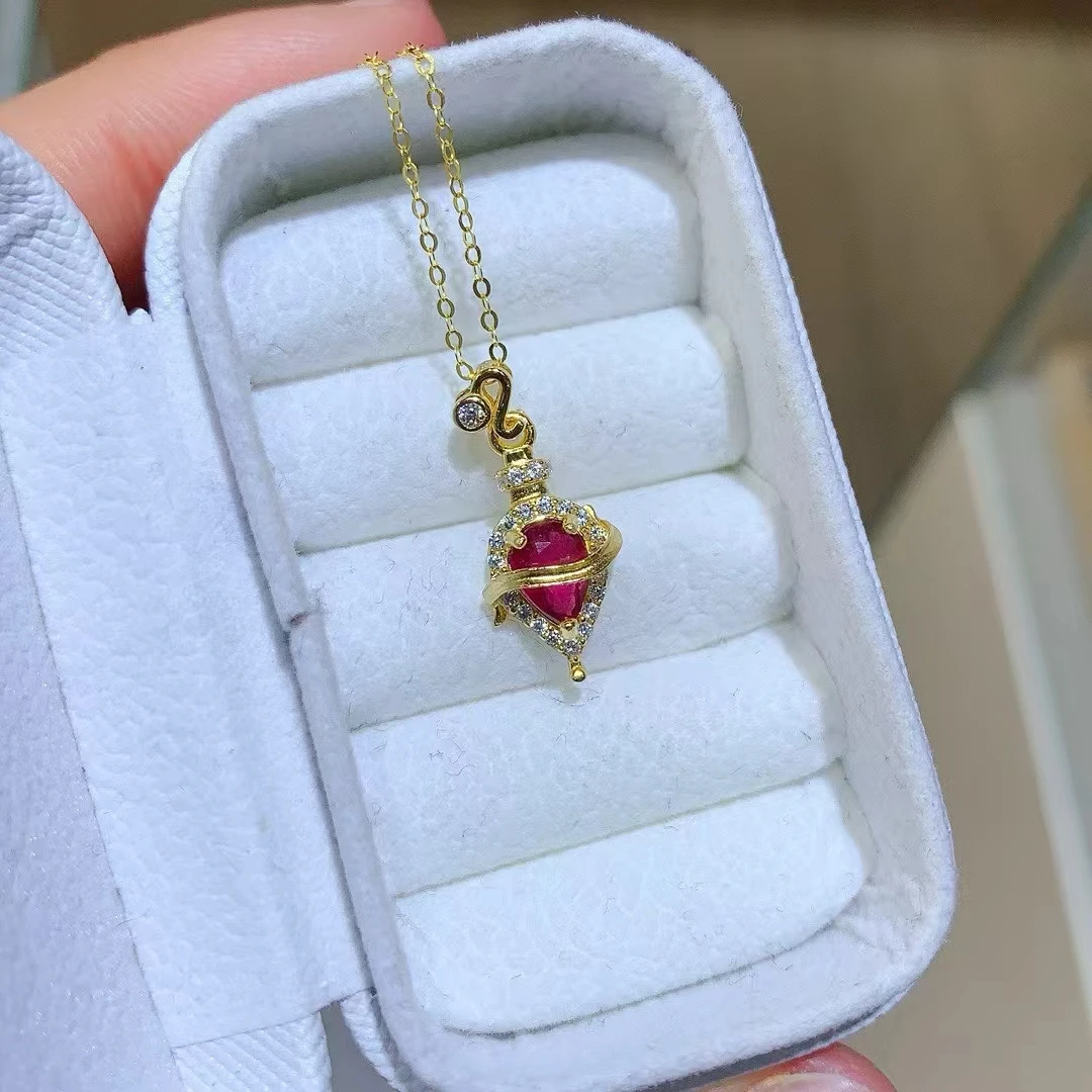 KJJEAXCMY New Natural Burmese Ruby Pendant S925 Sterling Silver Electroplated High Clarity Lustrous Jewelry Support Testing
KJJEAXCMY New Natural Burmese Ruby Pendant S925 Sterling Silver Electroplated High Clarity Lustrous Jewelry Support Testing