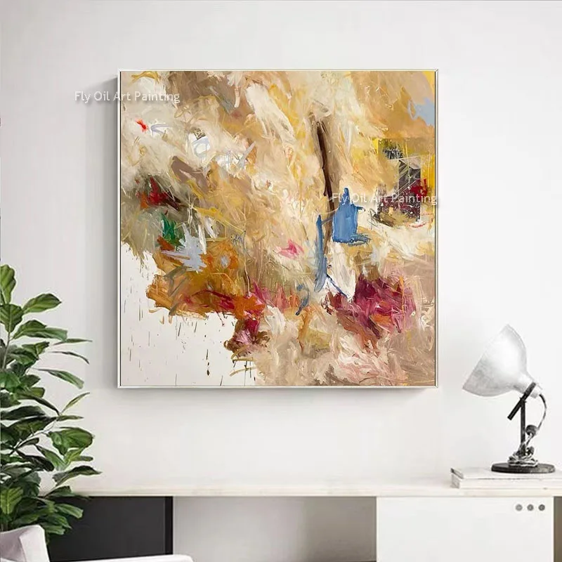 100% Hand Painted Abstract Yellow Beige Oil Painting Graffiti Style Color Collision Abstract Canvas Art For Decor As Best Gift
100% Hand Painted Abstract Yellow Beige Oil Painting Graffiti Style Color Collision Abstract Canvas Art For Decor As Best Gift