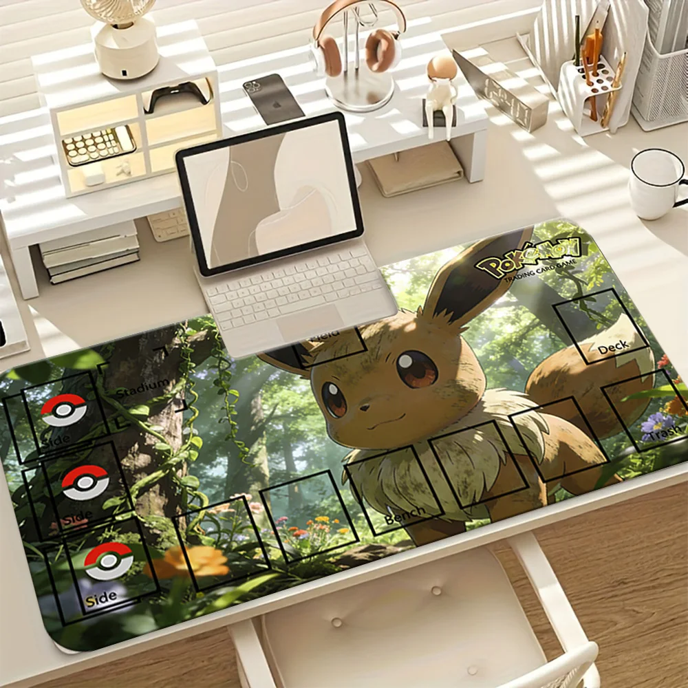 Pokemon Eevee TCG Playmat Large Gaming Mouse Pad for Trading Card Game with Zones Non-Slip Desk Mat
Pokemon Eevee TCG Playmat Large Gaming Mouse Pad for Trading Card Game with Zones Non-Slip Desk Mat