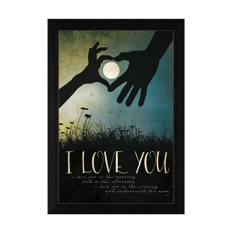I Love You Under the Moon Wall Art, Framed Poster, Black Frame
I Love You Under the Moon Wall Art, Framed Poster, Black Frame