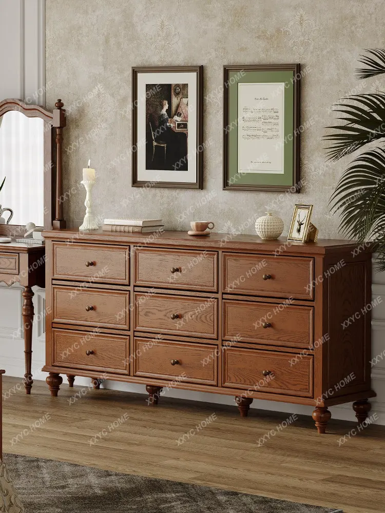 Solid wood nine-drawer cabinet retro ash wood bedroom storage cabinet wall-mounted bed end drawer storage cabinet
Solid wood nine-drawer cabinet retro ash wood bedroom storage cabinet wall-mounted bed end drawer storage cabinet