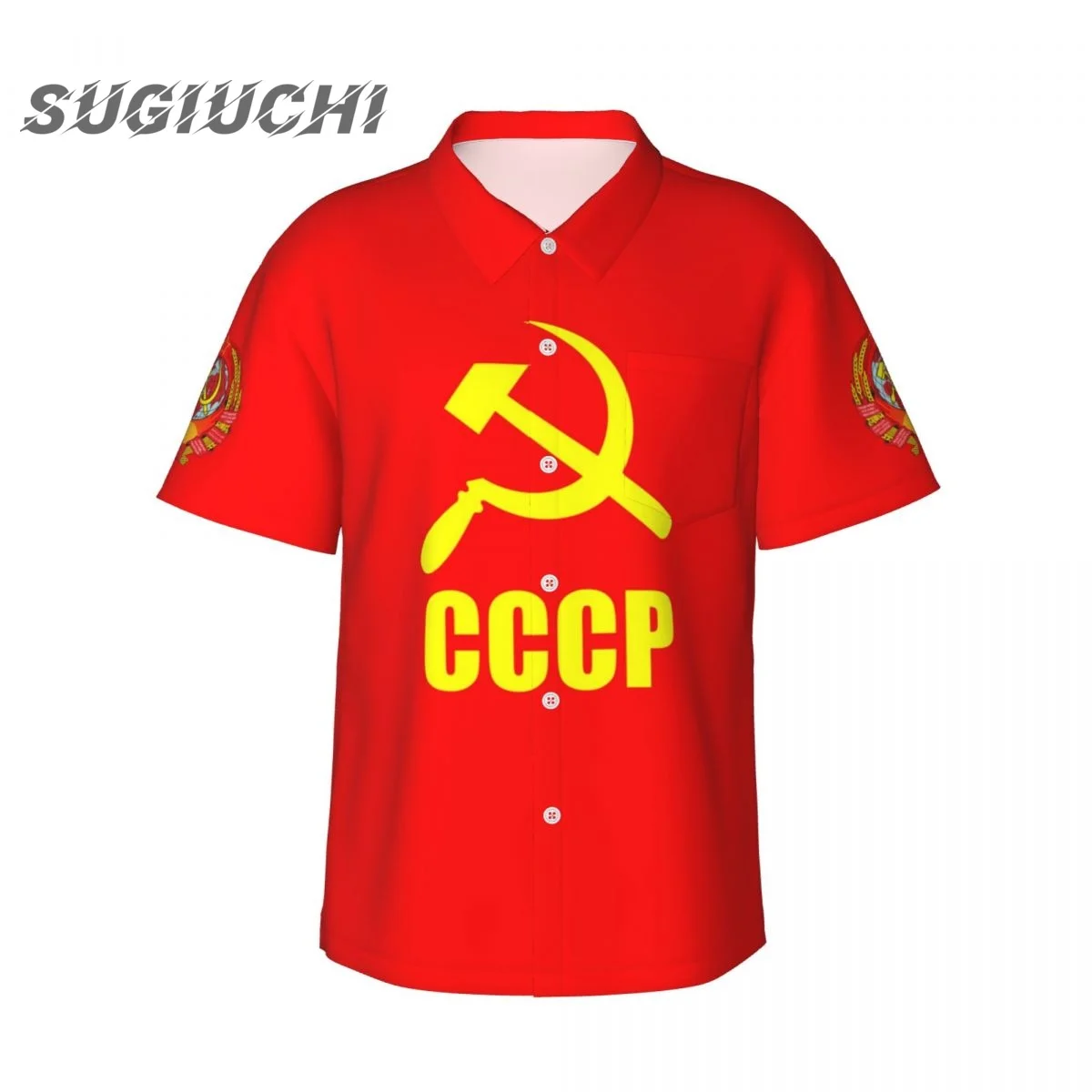 Флаг CCCP СССР 3D гавайские рубашки для мужчин пляжная рубашка с коротким рукавом с цветочным принтом летняя повседневная одежда на пуговицах 
Флаг CCCP СССР 3D гавайские рубашки для мужчин пляжная рубашка с коротким рукавом с цветочным принтом летняя повседневная одежда на пуговицах