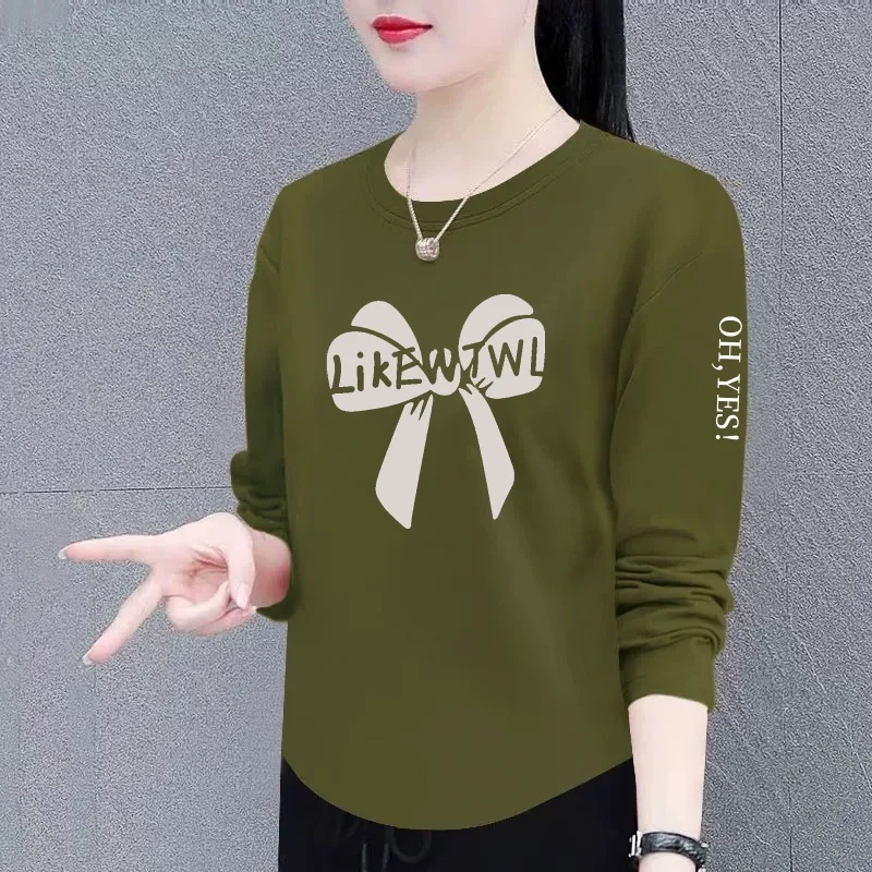 Long Sleeve T-Shirt Women's Base Shirt Inner Wear Top for Middle-Aged And Elderly Polyester Fiber round Neck Commute Style
Long Sleeve T-Shirt Women's Base Shirt Inner Wear Top for Middle-Aged And Elderly Polyester Fiber round Neck Commute Style