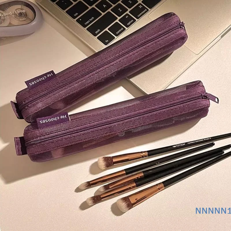 Nylon Mesh Makeup Brush Organizer Transparent Visible Large Capacity Portable For Lipstick Eyebrow Pencils Travel Storage
Nylon Mesh Makeup Brush Organizer Transparent Visible Large Capacity Portable For Lipstick Eyebrow Pencils Travel Storage