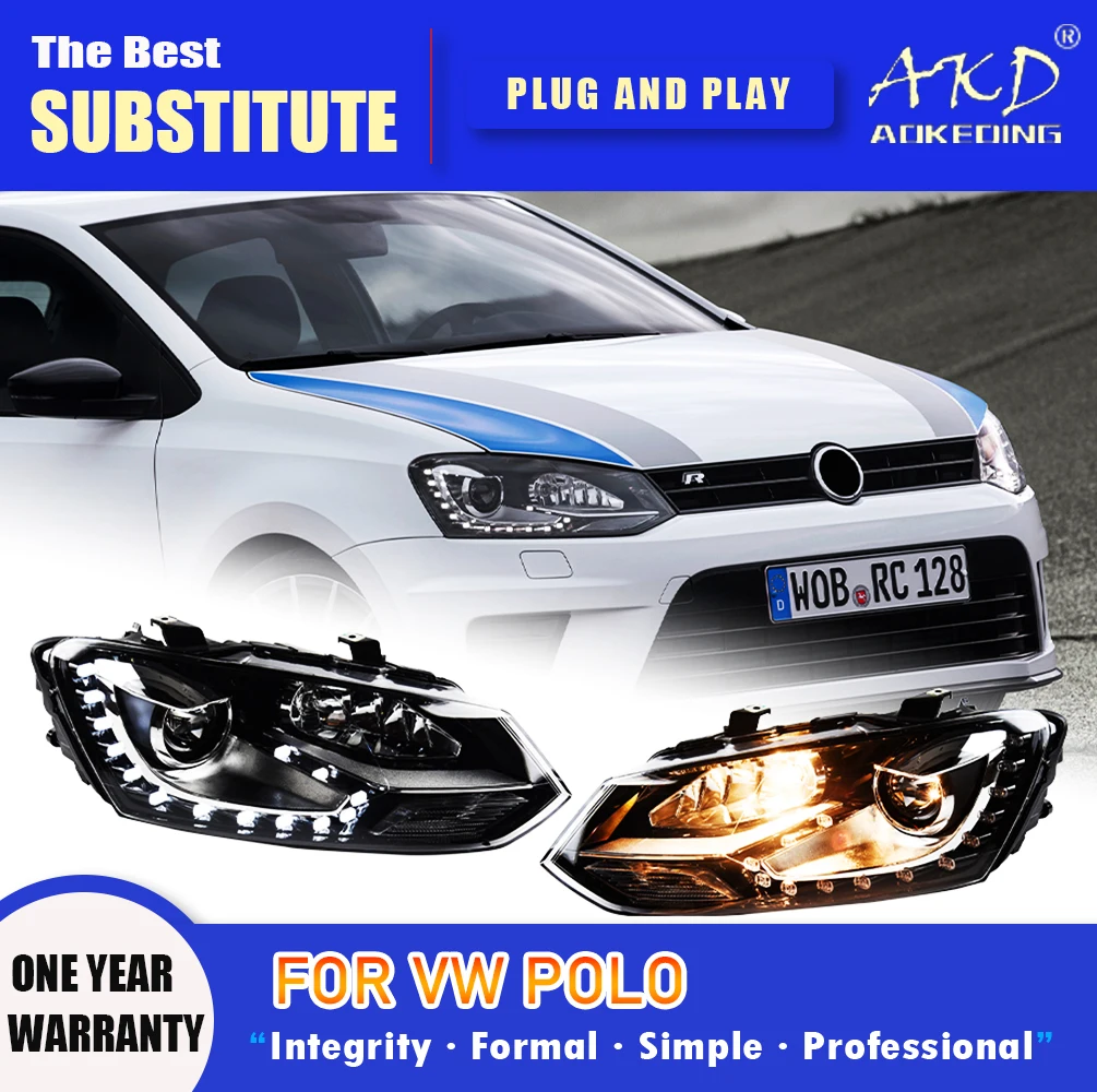 Фара AKD для VW POLO, светодиодная фара 2011-2018, фары POLO DRL, указатель поворота, дальний свет, линза проектора «ангельский глаз»
Фара AKD для VW POLO, светодиодная фара 2011-2018, фары POLO DRL, указатель поворота, дальний свет, линза проектора «ангельский глаз»