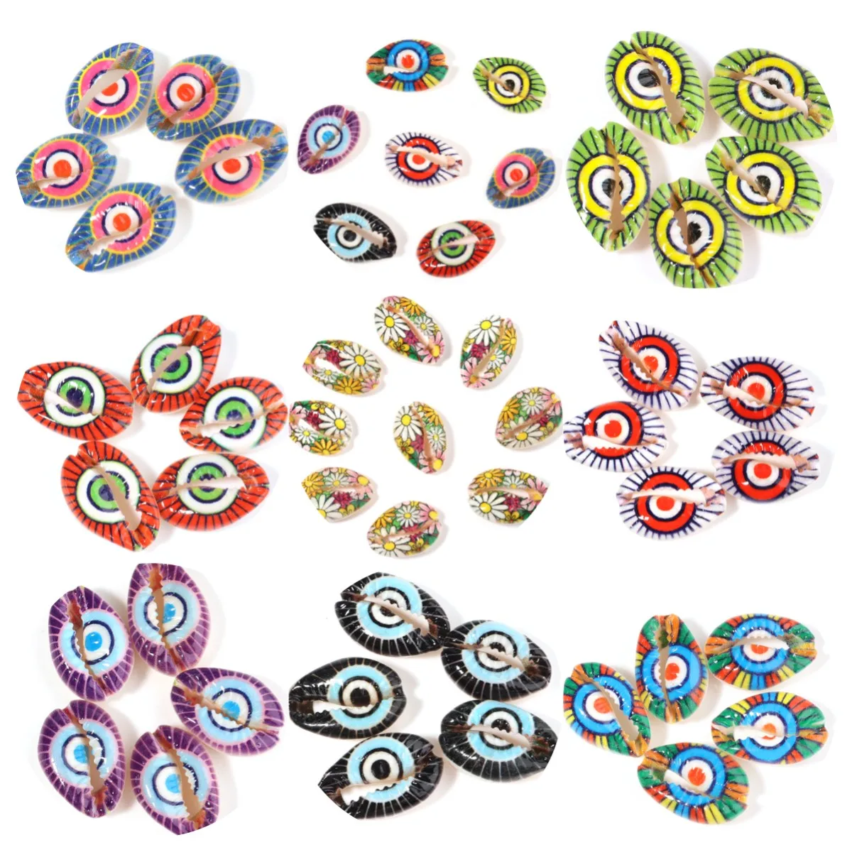 10/20Pcs Turkish Eye Muticolor Patterned Shell Loose Beads for Jewelry Making DIY Charm Earring Jewelry Accessories Wholesale
10/20Pcs Turkish Eye Muticolor Patterned Shell Loose Beads for Jewelry Making DIY Charm Earring Jewelry Accessories Wholesale