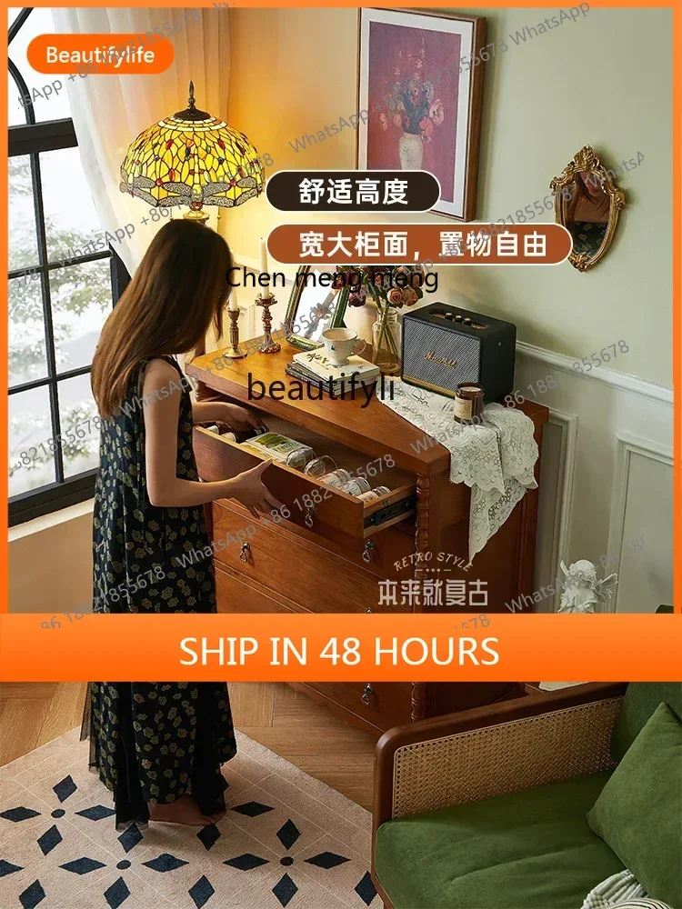 cn8350 ss French retro solid wood chest dresser integrated bedroom locker living room porch storage drawer cabinet
cn8350 ss French retro solid wood chest dresser integrated bedroom locker living room porch storage drawer cabinet