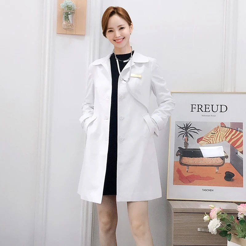 High-End Korean Style Doctor's Coat Women's Lab Coat Dental Beauty Salon Pet Hospital Private Clinic Work Uniform Mid-Length
High-End Korean Style Doctor's Coat Women's Lab Coat Dental Beauty Salon Pet Hospital Private Clinic Work Uniform Mid-Length