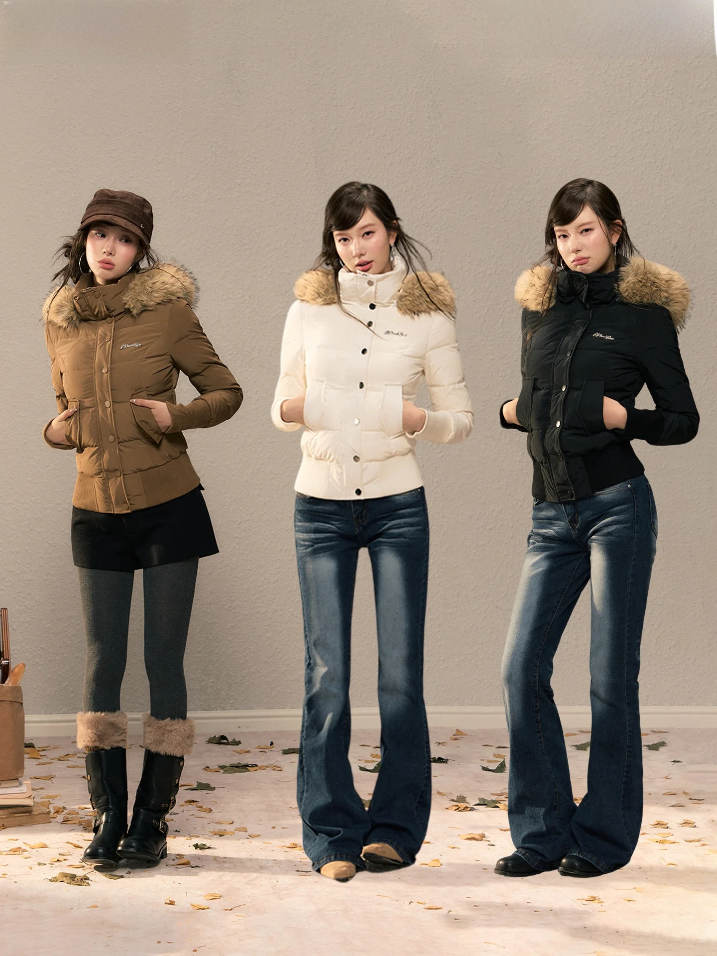 H2AN STUDIO Женская приталенная пуховая куртка с капюшоном и меховым воротником, осенне-зимняя верхняя одежда, универсальный стильный топ
H2AN STUDIO Женская приталенная пуховая куртка с капюшоном и меховым воротником, осенне-зимняя верхняя одежда, универсальный стильный топ