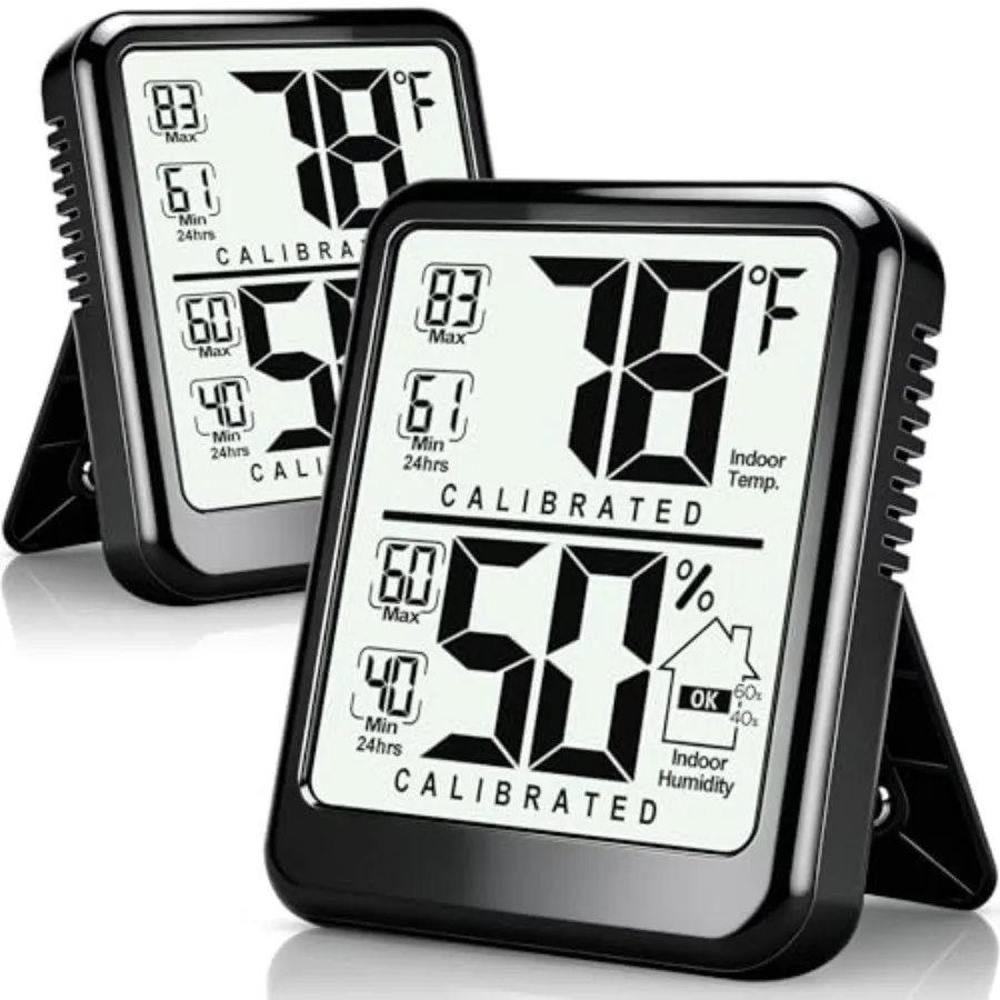 Room Thermometer, Digital Small Hygrometer Indoor Thermometer Humidity Gauge, Temperature Humidity Meter with Max/Min Record Mo
Room Thermometer, Digital Small Hygrometer Indoor Thermometer Humidity Gauge, Temperature Humidity Meter with Max/Min Record Mo