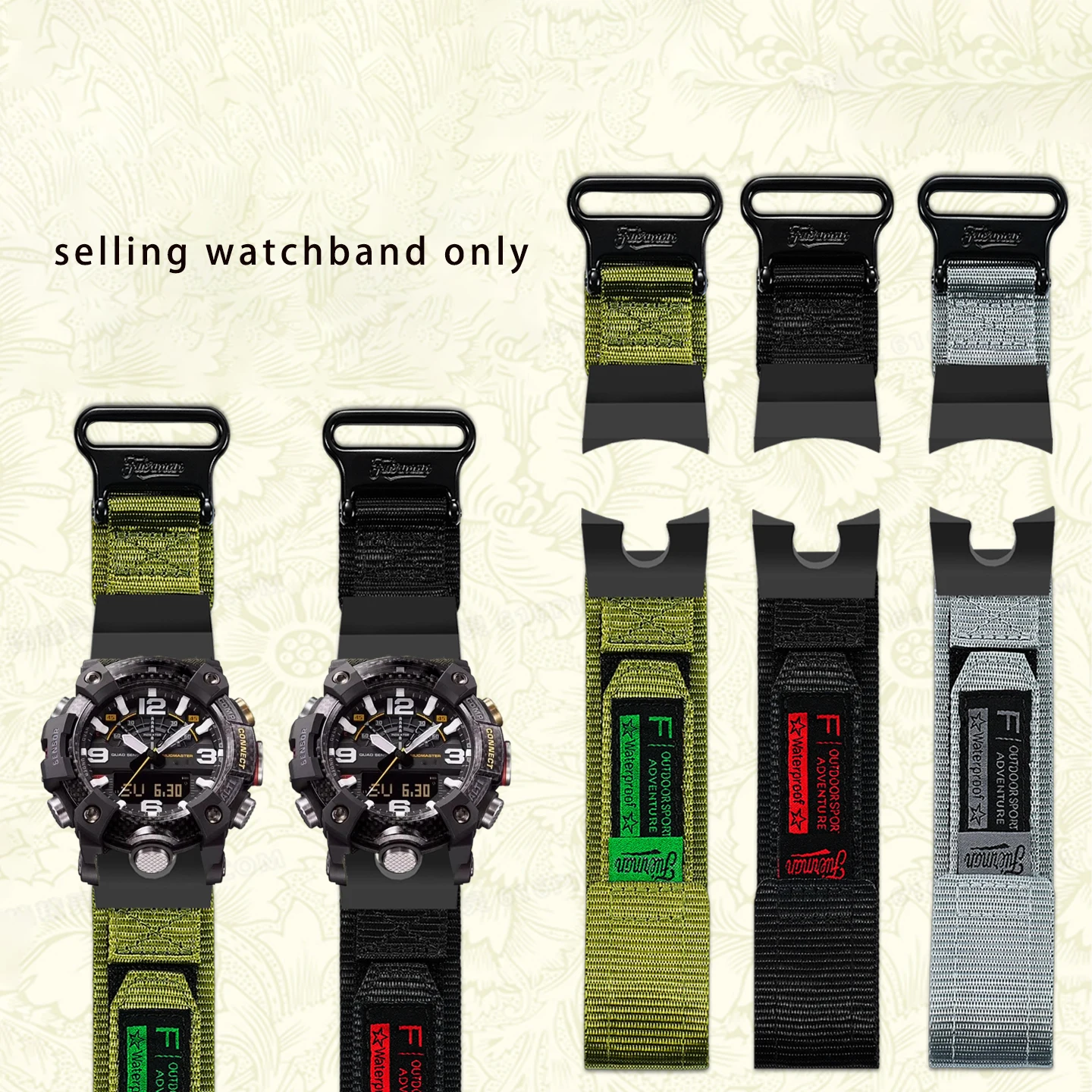 Холщовый браслет для Casio G-SHOCK New Little Mud King GG-B100, легко приклеиваемый нейлоновый холщовый браслет, мужской ремень
Холщовый браслет для Casio G-SHOCK New Little Mud King GG-B100, легко приклеиваемый нейлоновый холщовый браслет, мужской ремень