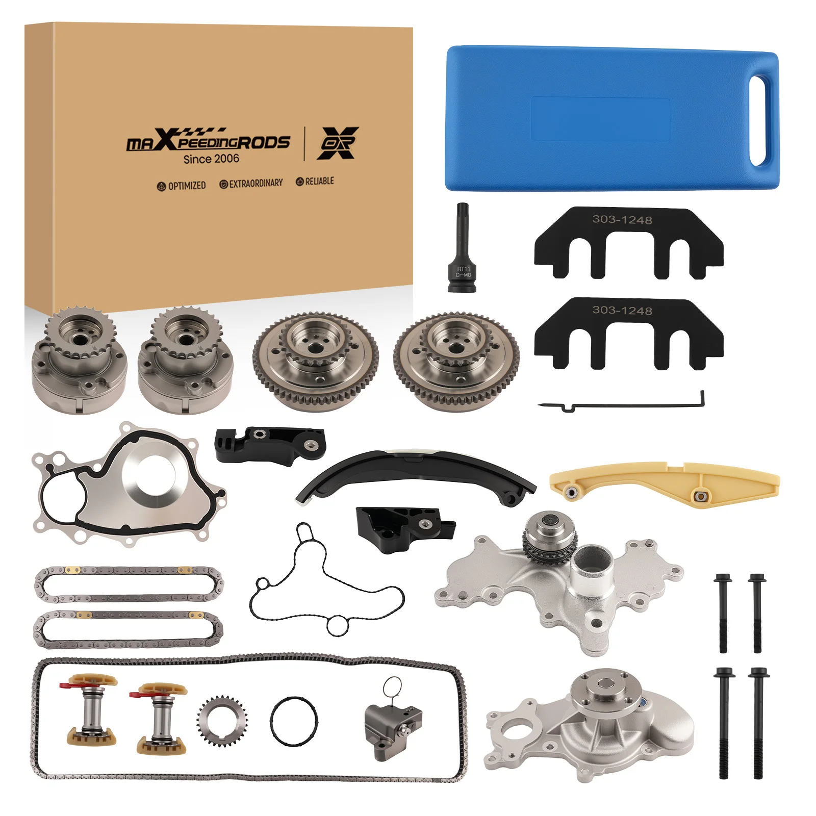 Timing Chain Kit & VVT for Ford F-150 Transit 3.5L 11-16 AT4Z6268B BL3Z6268A
Timing Chain Kit & VVT for Ford F-150 Transit 3.5L 11-16 AT4Z6268B BL3Z6268A
