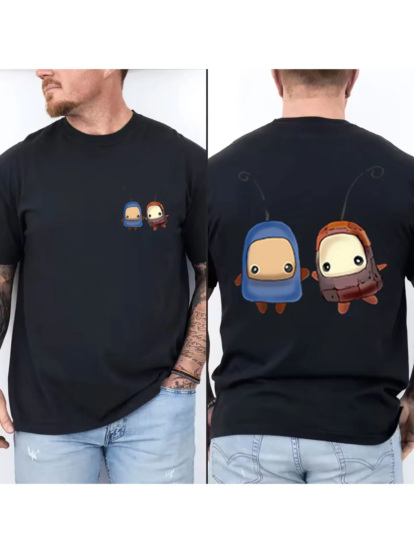 Men's Cotton T-Shirt Cute Cartoon Creature Print Casual Short Sleeve Crew Neck Top Soft Breathable Daily Wear for Summer
Men's Cotton T-Shirt Cute Cartoon Creature Print Casual Short Sleeve Crew Neck Top Soft Breathable Daily Wear for Summer