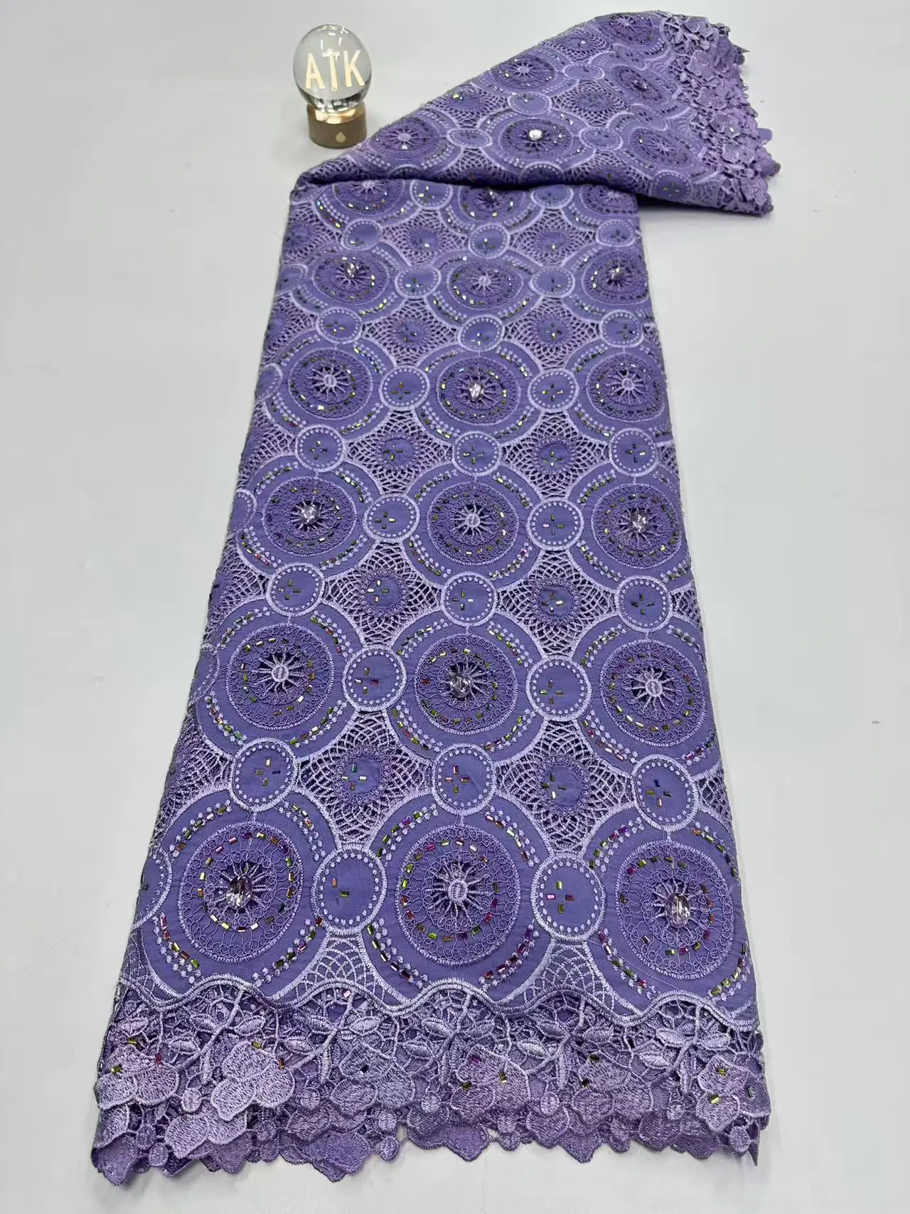 2026 High-Quality Africa Nigerian Stones Cotton Embroidery Chiffon Lace Fabric for Wedding Party Dresses Chiffon 5 Yards Hm242-1
2026 High-Quality Africa Nigerian Stones Cotton Embroidery Chiffon Lace Fabric for Wedding Party Dresses Chiffon 5 Yards Hm242-1