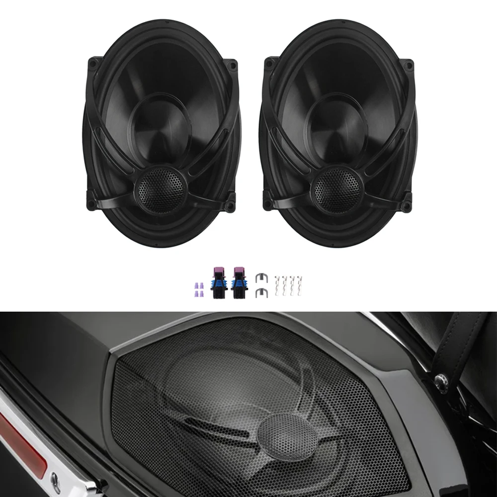 Мотоциклетная седельная сумка 5 "x 7", динамики для Harley Touring Road King Street Electra Glide FLHR FLHX FLHT CVO 1994-2023
Мотоциклетная седельная сумка 5 "x 7", динамики для Harley Touring Road King Street Electra Glide FLHR FLHX FLHT CVO 1994-2023