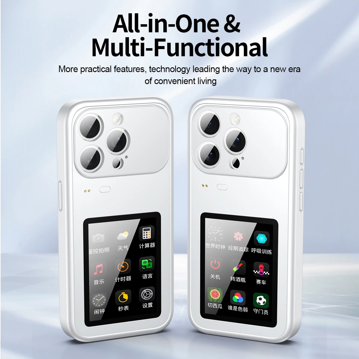Multifunctional Color Screen Dynamic Phone Case for iPhone 15/16/17 Series DIY Wallpaper Call Reminder and Game Function
Multifunctional Color Screen Dynamic Phone Case for iPhone 15/16/17 Series DIY Wallpaper Call Reminder and Game Function