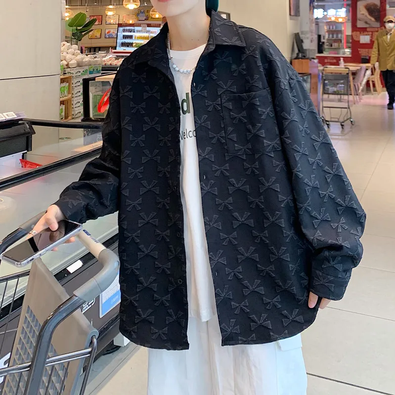 Мужская рубашка свободного кроя с длинным рукавом в японском стиле с вышивкой, модная весенняя повседневная верхняя одежда в стиле High Street, стильный образ
Мужская рубашка свободного кроя с длинным рукавом в японском стиле с вышивкой, модная весенняя повседневная верхняя одежда в стиле High Street, стильный образ