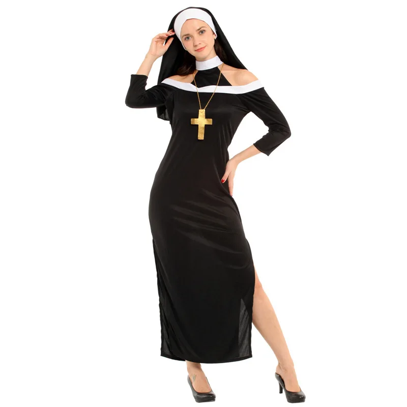 Adult Cosplay Priest Virgin Mary Performance Costume Fashion Masquerade Stage Performance Outfit Halloween Party Costumes Set
Adult Cosplay Priest Virgin Mary Performance Costume Fashion Masquerade Stage Performance Outfit Halloween Party Costumes Set