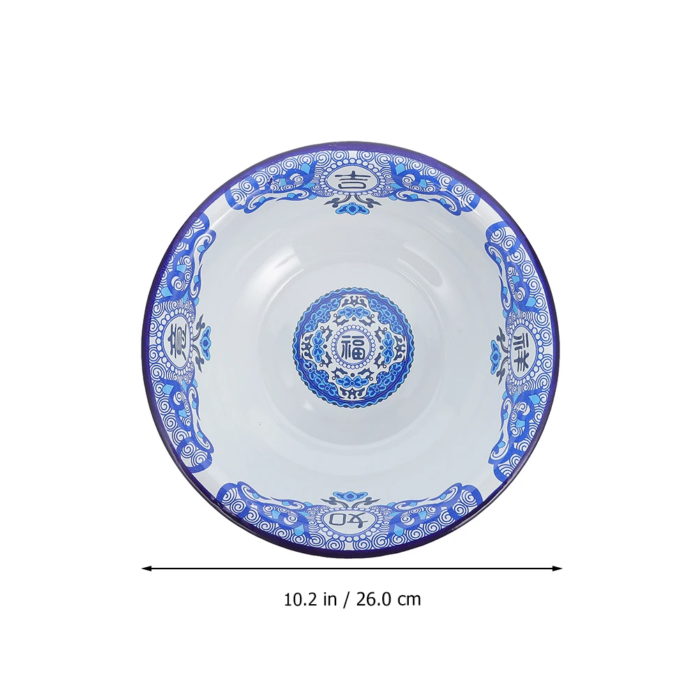 Round Enamel Soup Thick Enameled Steel Dough Making Bowl Vintage Chinese Style Large Capacity Storage Holder Home Washbasin Food 
Round Enamel Soup Thick Enameled Steel Dough Making Bowl Vintage Chinese Style Large Capacity Storage Holder Home Washbasin Food