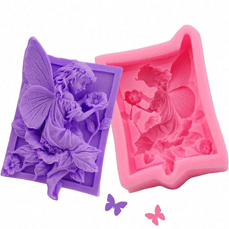 Fairy Angel Flower 3D Resin Clay Silicone Molds DIY Handmade Soap Mold Silica Gel Mould Newest Design Silicone Soap Mold
Fairy Angel Flower 3D Resin Clay Silicone Molds DIY Handmade Soap Mold Silica Gel Mould Newest Design Silicone Soap Mold
