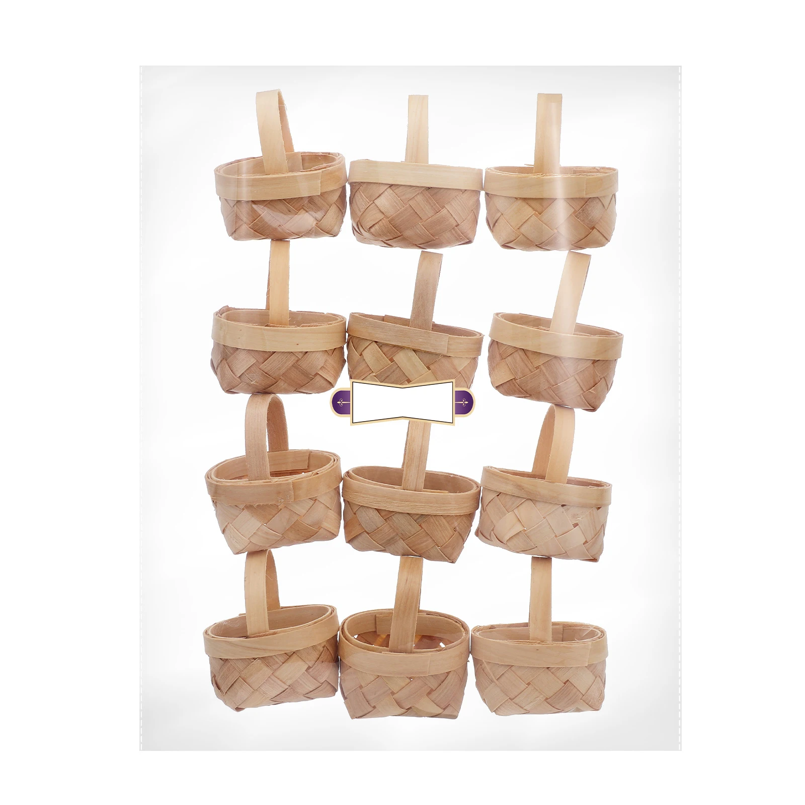 12Pcs Wooden Woven Mini Baskets Small Handheld Tote for Candy Gift Decorative Party Supplies Wedding Mini Wooden Baskets
12Pcs Wooden Woven Mini Baskets Small Handheld Tote for Candy Gift Decorative Party Supplies Wedding Mini Wooden Baskets