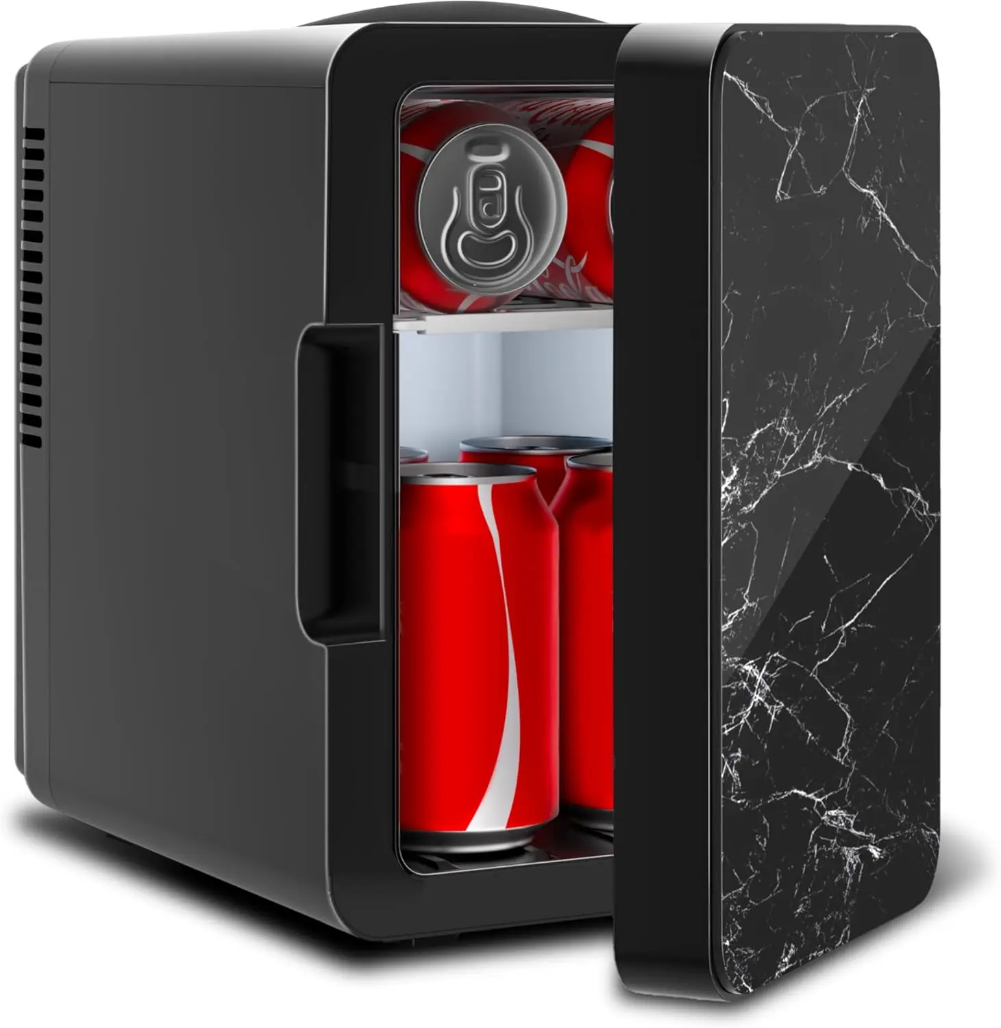 Compact Thermoelectric Mini Fridge (4L/6 Can Capacity) – Portable Cooler & Warmer for Bedroom, Car, Office, or Dorm Room; Dual Voltage 120V AC/12V DC, Ideal for Food, Drinks, Skincare & Medicine – Marble Black
Compact Thermoelectric Mini Fridge (4L/6 Can Capacity) – Portable Cooler & Warmer for Bedroom, Car, Office, or Dorm Room; Dual Voltage 120V AC/12V DC, Ideal for Food, Drinks, Skincare & Medicine – Marble Black